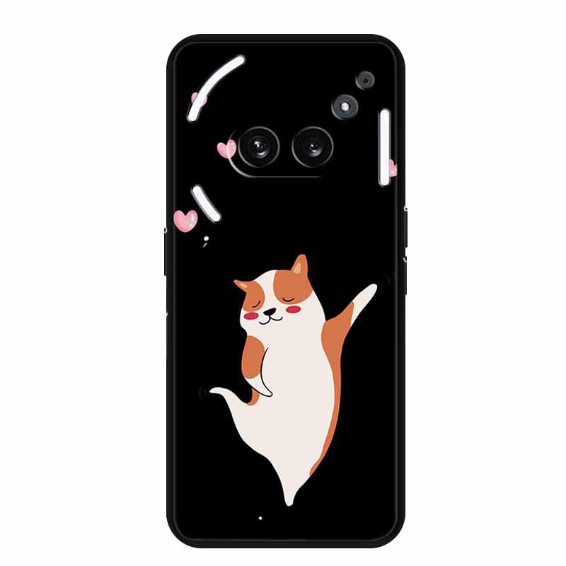 Nothing Phone 2A Luminous Hole TPU Case - Personalized Simple Color Design