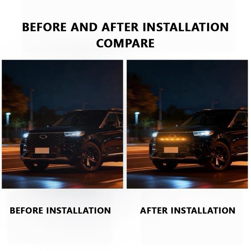 FOR ISUZU D-MAX LED Car Lights Front Grille LED Light Safety Warning Light Harness Car Accessories LED Signal Lamps