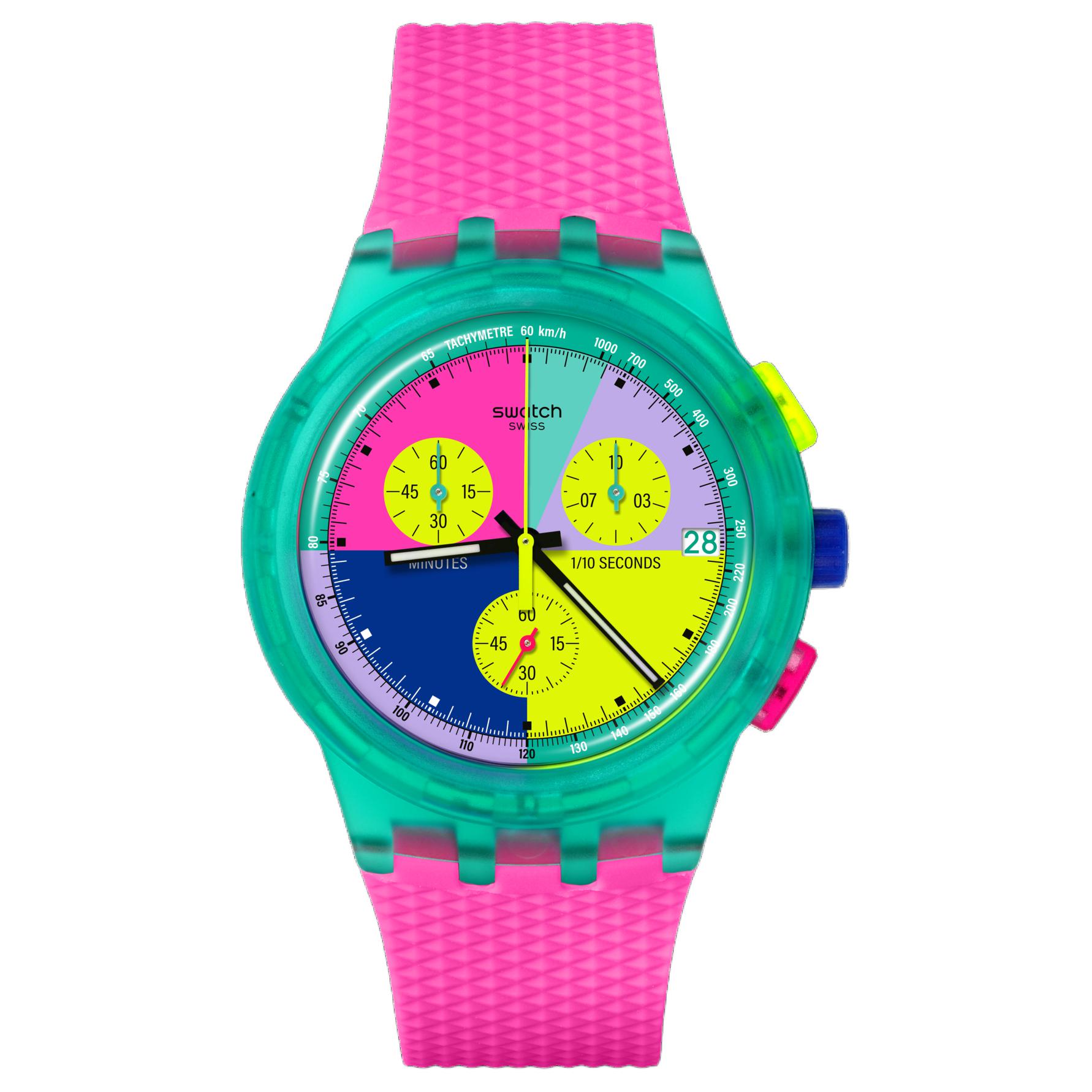 SWATCH Unisex Watch SUSG408 SUSG408 Multicolor Watch Dial