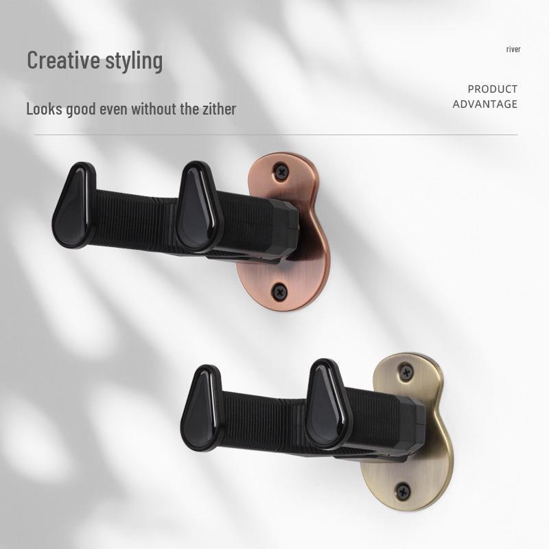 Samozamykací nástěnný držák na kytaru a ukulele