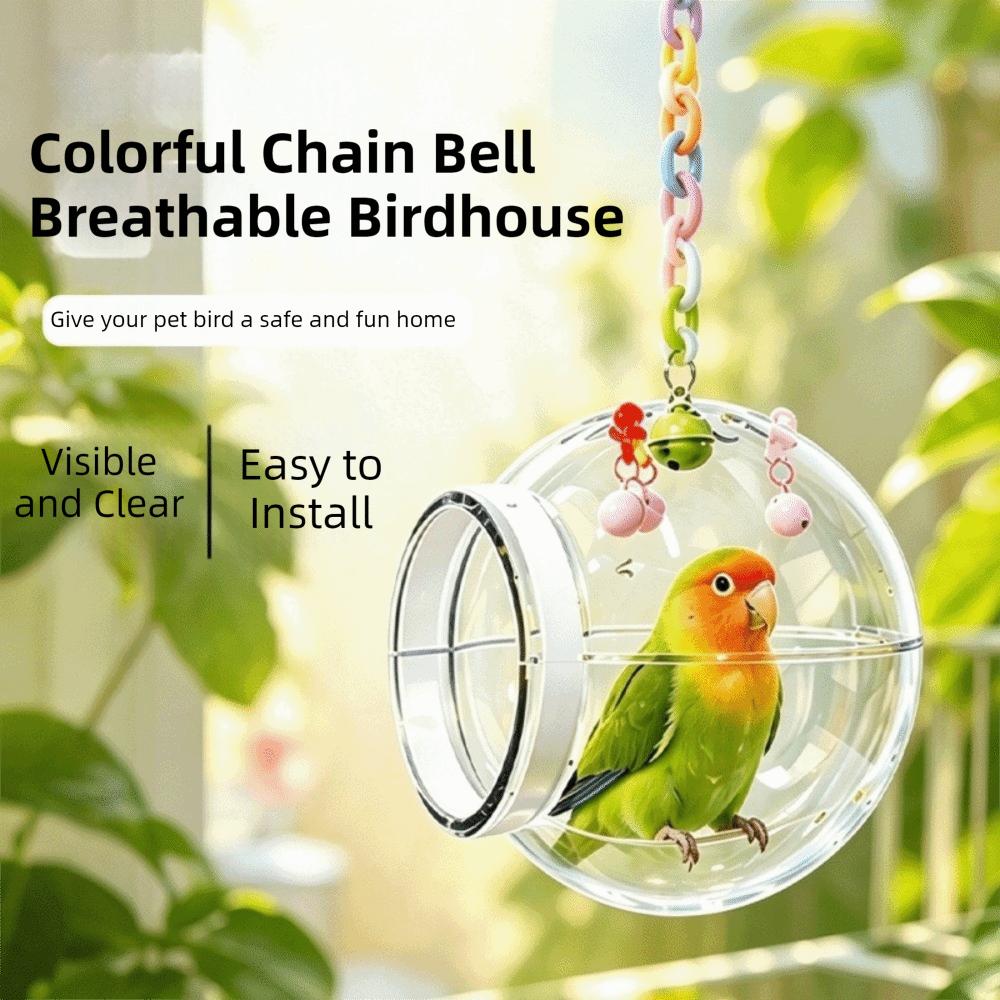 Transparent Spherical Bird Nest Bite Resistant Hanging Bird Nest  Bird Breeding