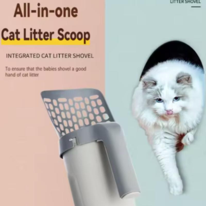 Katzenstreuschaufel mit Nachfüllbeutel für Haustierfilter, saubere Toilette, Müllsammler, Katzenbedarf, Katzentoilette, selbstreinigend