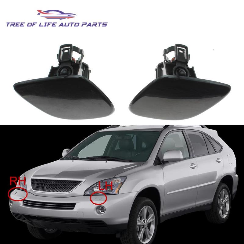 Front Headlight Washer Nozzle Sprayer Jet Cover Cap 85382-48020 85381-48060 For Lexus RX400H 2006 2007 2008 8538248020 853814806