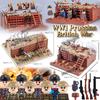 MOC WK1 Militärgraben Schlachtfeld Position Bausteine Preußische Britische Soldaten Armee Kriegsszene Modell DIY Steine Spielzeug Geschenke