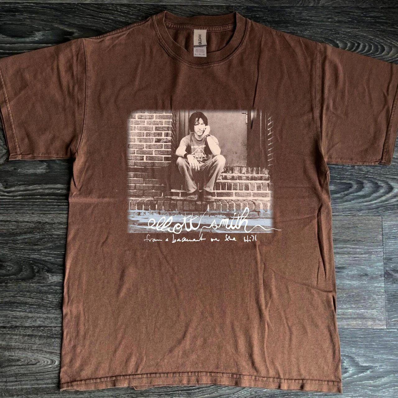 Elliott Smith Classic Album T-shirt Dark Chocolate L