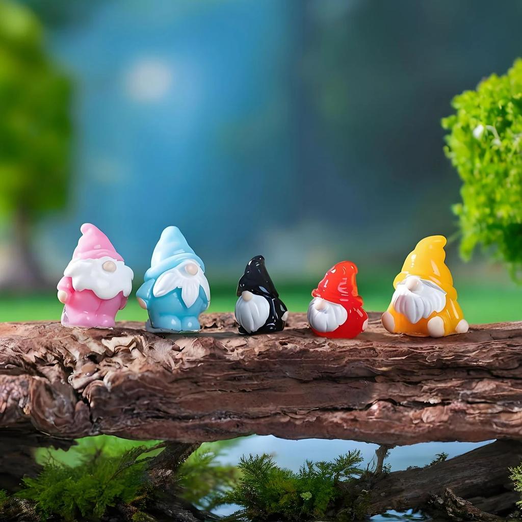 10/20 Stück Miniatur-Gnom-Statuen Kleine Figuren Für DIY-Feengarten Mikrolandschaft Handwerk Gastgeschenke Geschenk