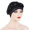 New Multicolor Short Braid Colorblock Muslim Hijab Cap – Fashionable European & American Pullover Hat