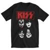 2025 KISS Band Printed 100%Cotton T-Shirt Men's Summer Loose and Comfortable Couple Short Sleeve Fashion American Men's Clothing