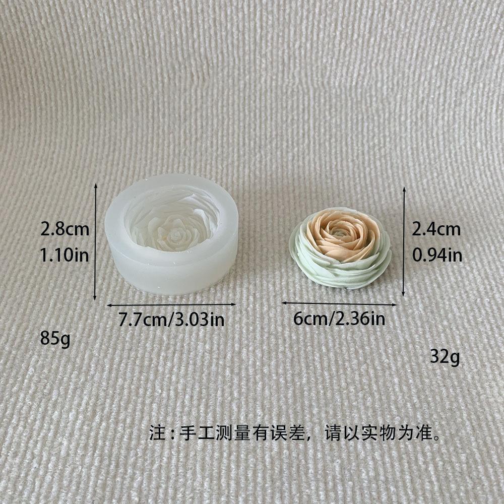 Multi Style Stack Rose Flower Scented Candle Moulds DIY Carnation Aromath Candle Soap Chocolate Cake Baking Tool Resin Crafts