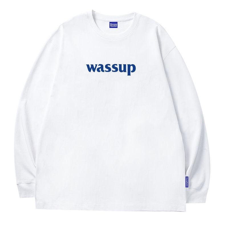 Wassup Heods Chinese Style Long-Sleeve T-Shirt for Men, Autumn and Winter Basic Pure Cotton Base Shirt, Heavyweight American-Style Crew Neck