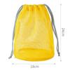 Bolsa de Almacenamiento de Malla de Nylon con Cordón Bolsa de Viaje Multiusos Para Productos Digitales Maquillaje Organizador de Cosméticos Exterior
