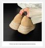 Korean Style 8CM Height Boost Ballet Espadrilles with Thick Sole & Cross Strap Wedge Heel - 2025 Edition