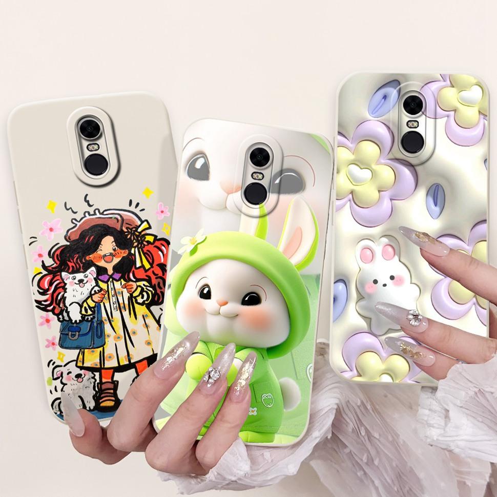 Husă Colorată cu Model Pentru Xiaomi Redmi 5 Plus Note 5 Subțire Huse din Silicon Moale Pentru Redmi5 Plus (Redmi Note5) Coperta Coque