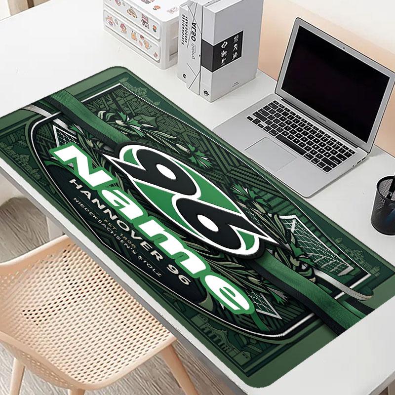 Custom Name Personalized Hannover 96 Football Pattern Mousepad, Laptop PC Desk Mat, Decorative Desk Mat for Home Keyboard Pad Gift