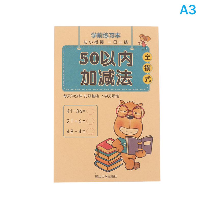 Book Of Learning Math Children'S Addition And Subtraction Within 10-100 Students Preschool Mathematics Exercise Books