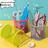 Colorful Multifunctional Iron Mesh Pen Holder for Desktop Stationery
