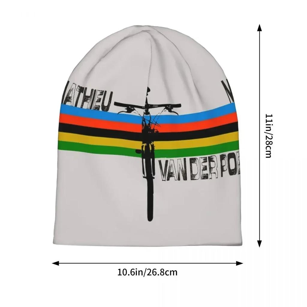 Mathieu Van Der Poel Warm Knitted Cap Fashion Bonnet Hat Autumn Winter Outdoor Beanies Hats for Unisex WoUnisex Adult