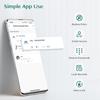 Tastatur Smart Türschloss mit Knauf, Yamiry Schlüsselloses Digitale Schloss mit Griff, Elektronischer Fingerabdruck-Knauf für Haustür, Passcode generieren