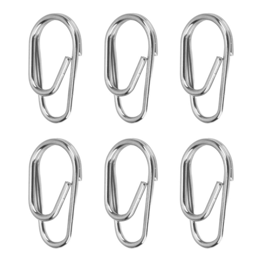 100PCS Oval Fishing Snaps Rings Lightweight Fishing Split Rings  Freshwater Fishing