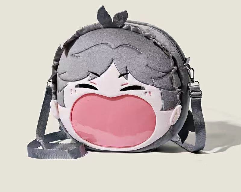 Itabag Hatsune Miku Soft Plush Girl Backpack With Cartoon Art Adjustable Bag