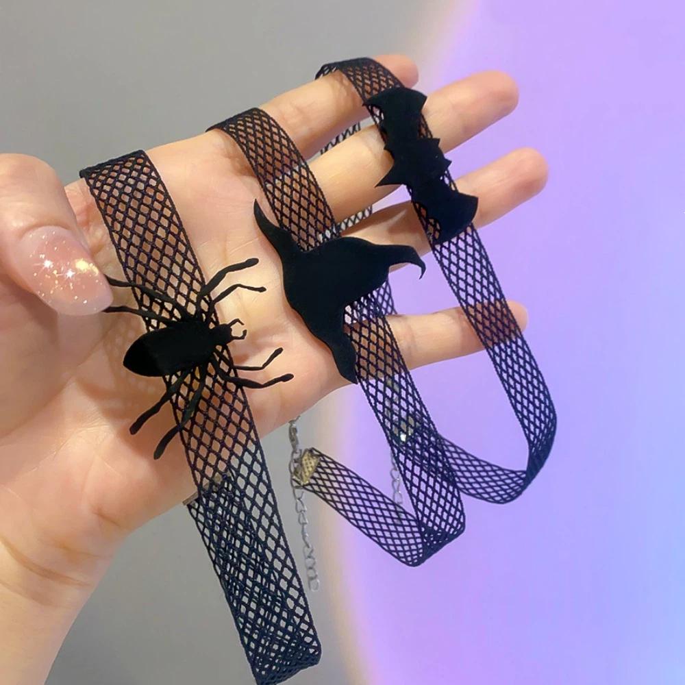 Reticular Halloween Dark Choker Collarbone Chain Pendant Chain Neck Accessories