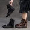 Retro cool boots spring and summer new hollow breathable mesh boots rear zipper thick sole fashion mesh sandals