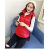 Winter Ärmellose Jacke Damen Kapuzenpullover Daunenweste Entendaunen Puffer Weste Leichte Winddichte Pufferjacke