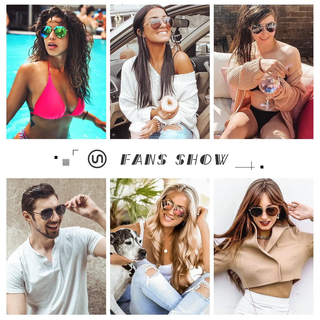 SUNGAIT Lightweight Oversized Aviator Sunglasses Mirrored Polarized Lenses Gold Mirrored SGT603JKF JP Women's - (Light Frame/Pink Lenses)