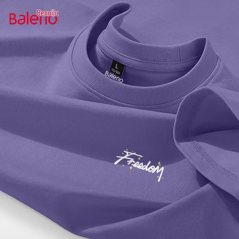 Baleno Herren JPB Weißer Stern Reines Baumwoll-T-Shirt 2XL blue