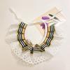 Jewelled Dog Bib Bowtie Necklace Pet Necktie Puppy Cat Lace Collar  For Dog/Cat