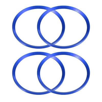 A ABSOPRO Wheel Hub Center Covering Decoration Trim for Hon Da Civic 2016-2021 Blue Set of 4