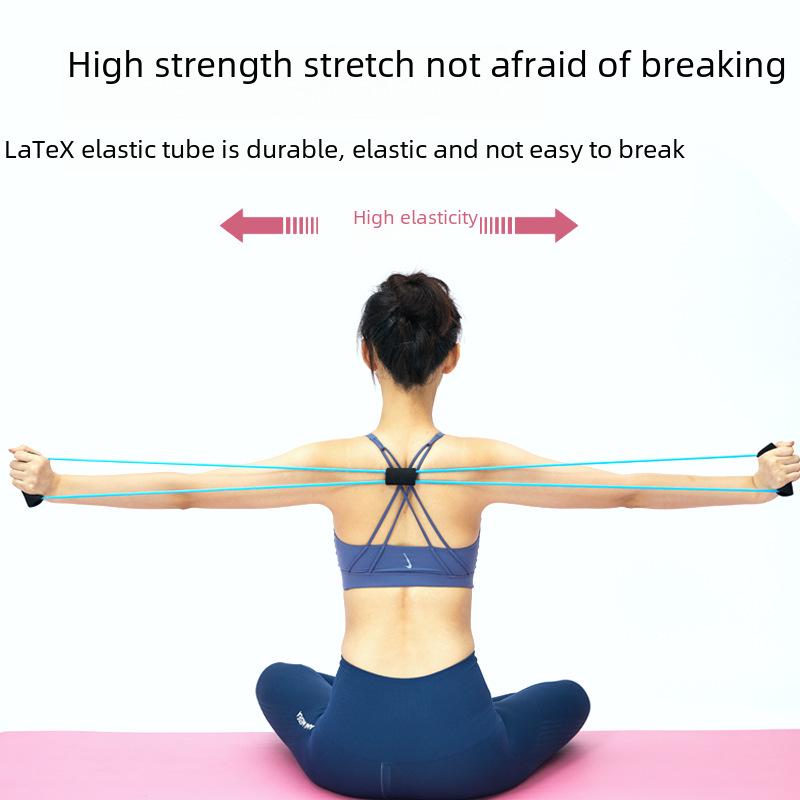 8-Character Yoga Elastic Puller: Beautiful Back, Chest Expansion & Female Fitness Rope
