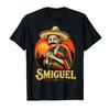Smiguel Cappello Messicano Vintage Mashup Cultura Messicana T-shirt Per Unisex Unisex Magliette in Cotone Manica Corta Top P980 Vestiti Y2k