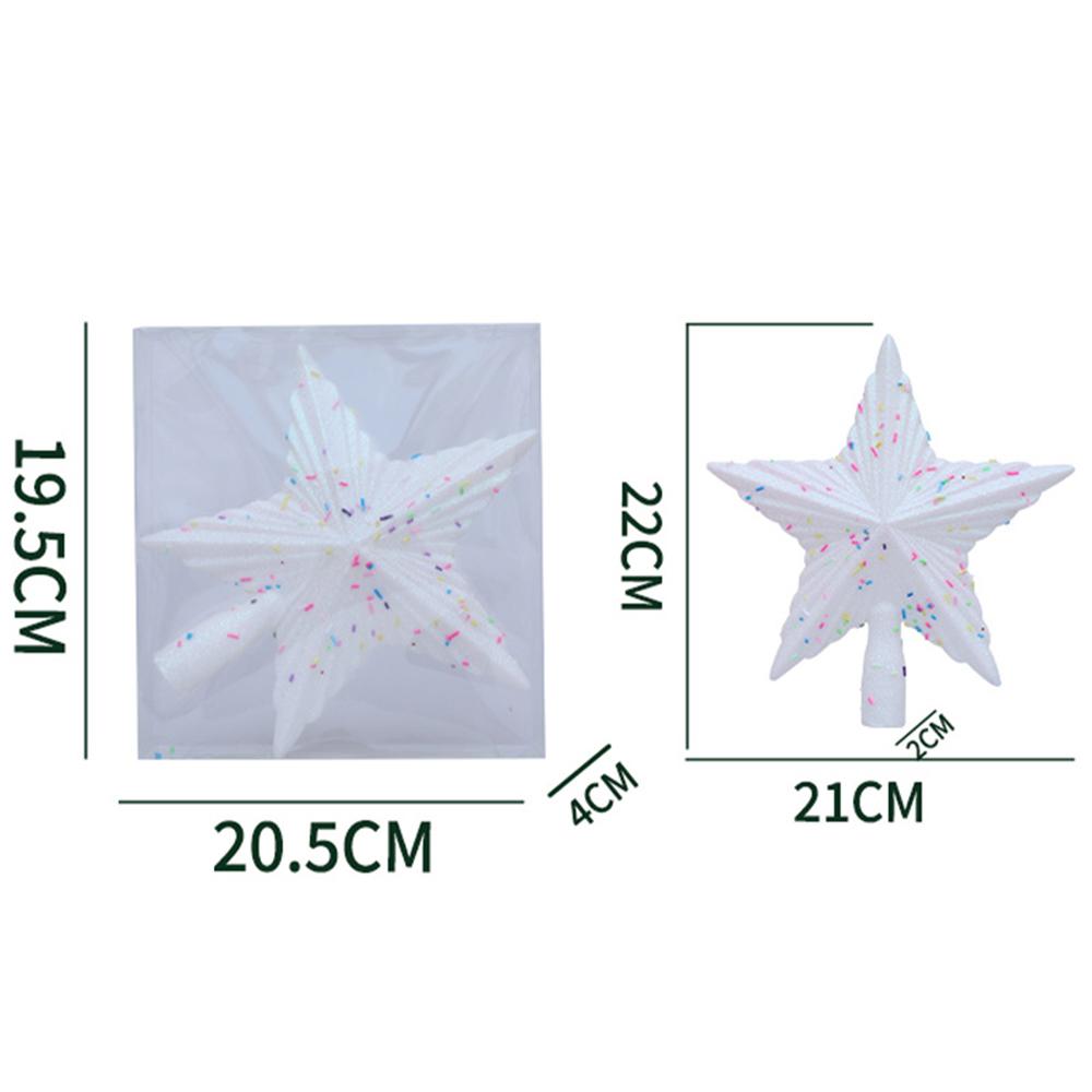 Christmas Pink Pentagon Top Star Tree Topper Exquisite Star Xmas Tree Small Christmas Star Topper Christmas Decorations