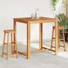 vidaXL Barhocker 2 Stk. Massivholz Akazie