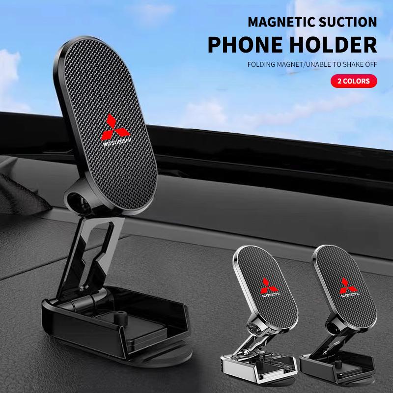 Magnetic Adjustable Car Phone Mount Cradle For Mitsubishi Logo ASX Outlander Lancer Pajero Eclipse Galant Mirage Accessories