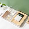 Desktop Storage Box Set Clear Drawer Organizer Stackable Anti-Slip Containers Multi-Size Organizers Set for Makeup Bathroom Kitchen