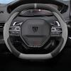 Suede Leather Car Steering Wheel Cover for Peugeot E Rifter 3008 2008 508 308 208 408 2021 2022 2023 2024 2025 Auto Accessories