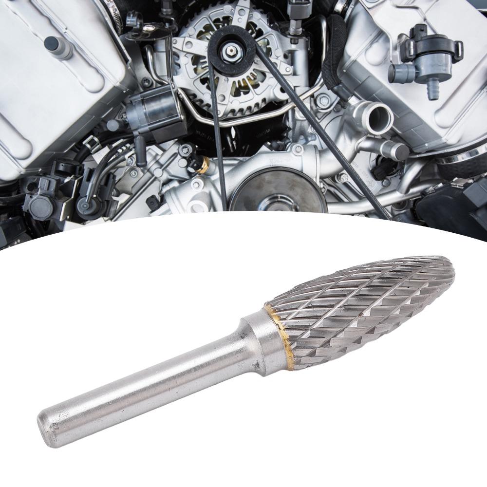 Double Cut Burr Rotary File Tree Shape Carbide Rotary Burr Tree Shape Burr Chassis Metal Polishing