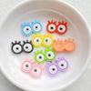 20pcs Colorful Kawaii Cartoon Animal Eyes Series Flat back Resin Scrapbooks Figurines DIY Decor Crafts