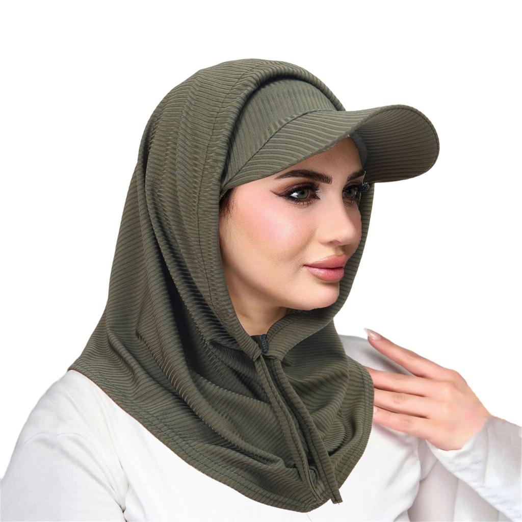 Stretchy Sun Protective Hooded Neck Cover And Cap Combo For Men Women Moisture Wicking Design
