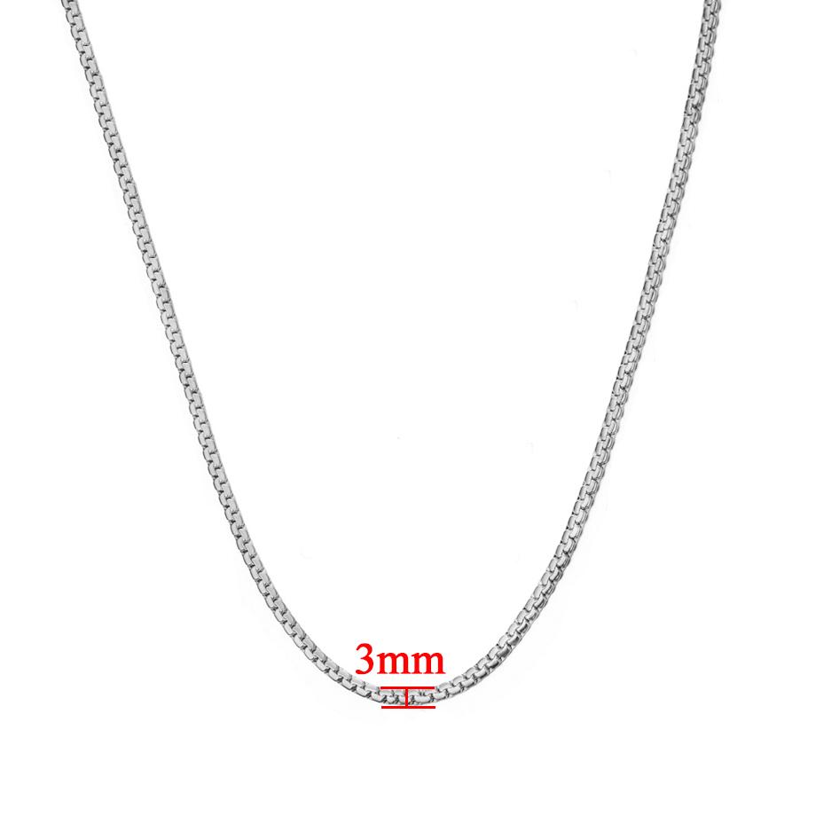 

Punk 3mm Flat Snake Chains Female Gold Silver Color Stainless Steel Chain Link Necklaces for Women Vintage Party Jewelry Gift 50cm