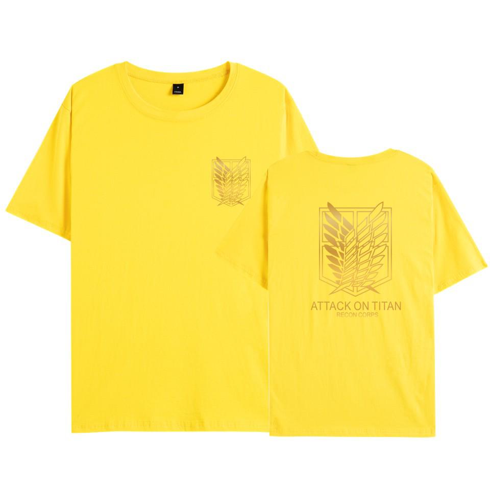 Attack on Titan Survey Corps Wings of Freedom T-Shirt - Mikasa & Eren Short Sleeve Jacket