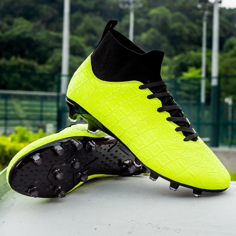 Football Shoes Men's High Top Shoes Spring Sports Youth Students Foreign Trade Competition Women's Spikes Large Size Training