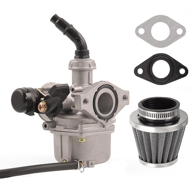 Motorcycle Parts PZ19 Carburetor With Air Filter For ATV Quad Go Kart Dirt Bike 70CC 90CC 110CC Cable Manaul Choke Carburetor