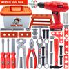 42PCS Tool Box Set Toy Simulation Repair Play House Toy Boy Repair Electric Drill Screwdriver Play House Complete Set