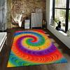 Colorful Swirl Pattern Carpet for Bedroom Living Room Home Decor Rug Suitable for Use As an Anti-slip for Living Room Bedroom Sofas