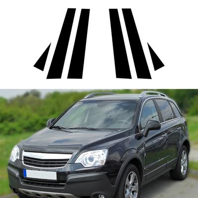 6 szt./zestaw Błyszczące Czarne Pokrywy Słupków Szyb Okiennych Samochodu Pasujące Do Chevrolet Captiva Sport 2006-2010 Naklejki Samochodowe