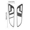 Carbon Fiber Interior Front Door Handle Cover Trim Fit For Mercedes Benz CLA GLA