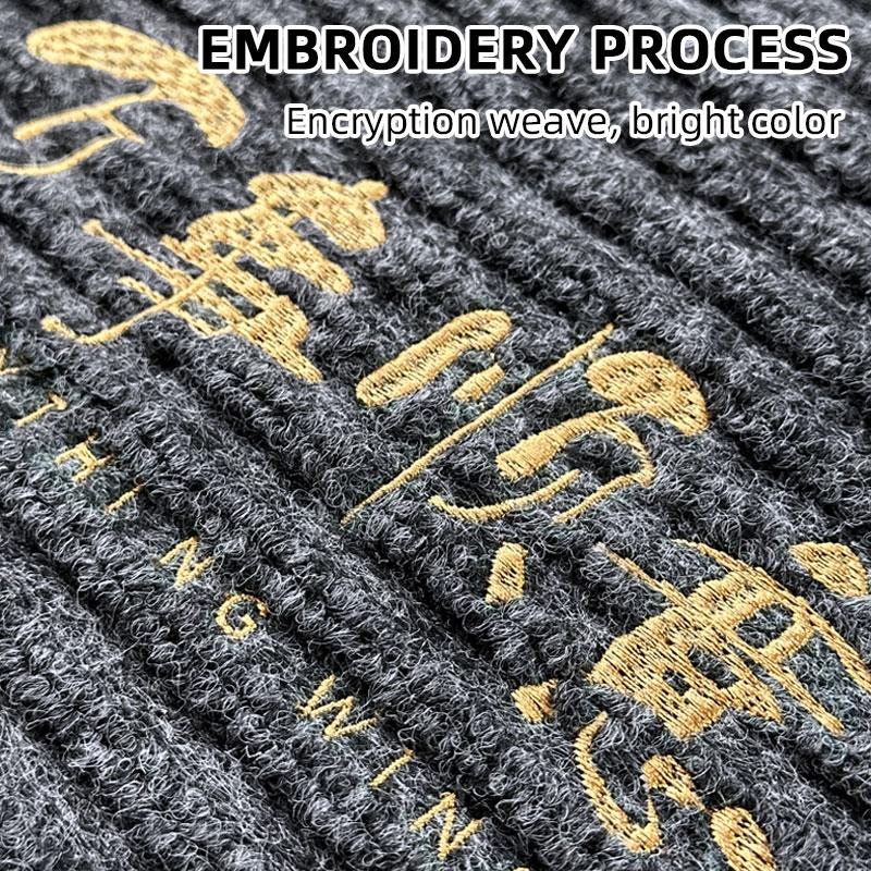 High End Embroidery Entrance Door Mat, Large Entrance Carpet, Foot Mat, Door Mat, Household Anti Dirt and Dust Removal Mat, Outs